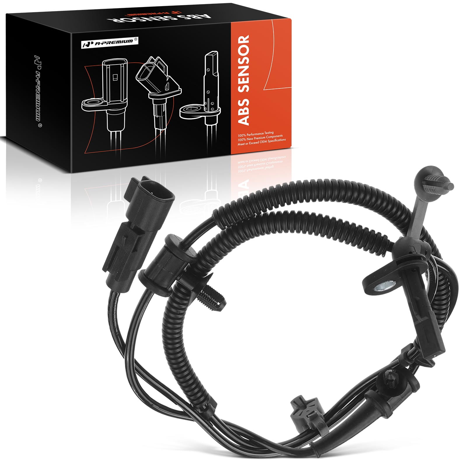 A-Premium ABS Wheel Speed Sensor Compatible with Chevrolet Impala 2014 ...