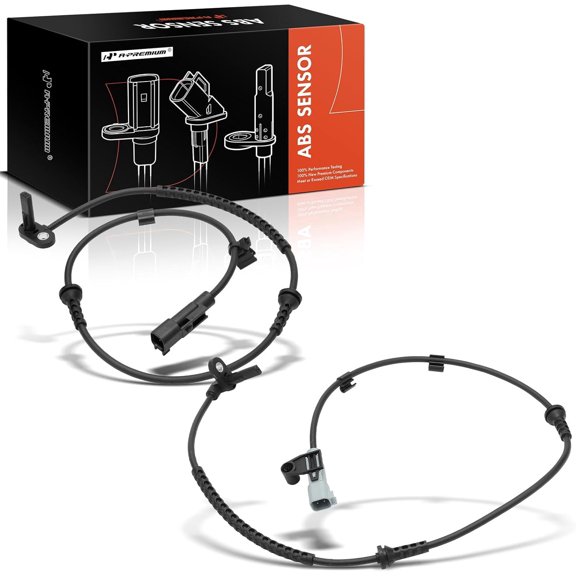 A-Premium ABS Wheel Speed Sensor Compatible with Chevrolet Models - Sonic 2012-2020 - Front Driver and Passenger Side, 2-PC Set