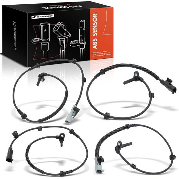 A-Premium ABS Wheel Speed Sensor Compatible with Chevrolet Models - Sonic 2012-2020 - Front and Rear Driver and Passenger Side, 4-PC Set