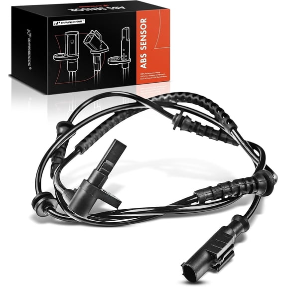 A-Premium Rear ABS Wheel Speed Sensor Compatible with Jeep & Fiat Models - Renegade 2015-2023, 500X 2016-2022 - Rear Driver or Passenger Side, Without Collision Warning System, Replace# 51940921