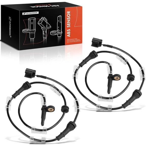 A-Premium ABS Wheel Speed Sensor Compatible with Nissan Models - Murano 2009-2014 - Front Driver and Passenger Side, Replace# 47910-1AA0A 2-PC Set