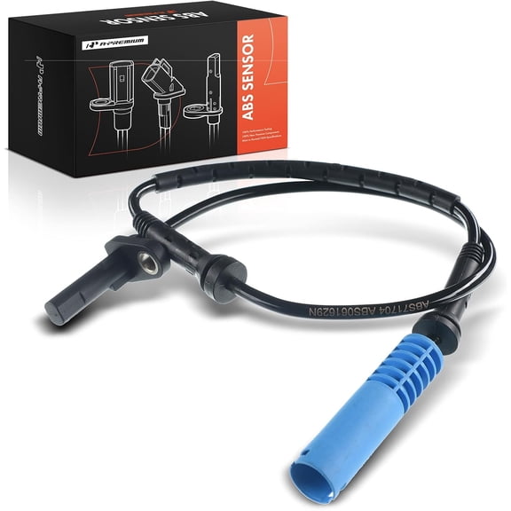 A-Premium ABS Wheel Speed Sensor Compatible with BMW Models - X5 2003 2004 2005 2006 - Front Driver or Passenger Side, Replace# 34521165572, 34526760533