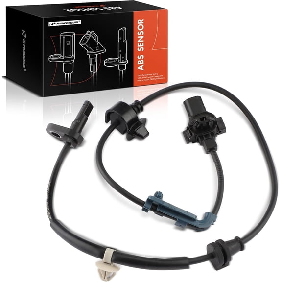 A-Premium Front Left ABS Wheel Speed Sensor Compatible with Honda CRV 2007 2008 2009 2010 2011, Sport Utility - Replaces OEM 57455-SWA-003, 57455-SWA-013