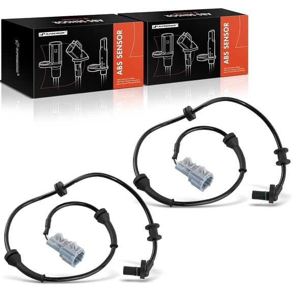 A-Premium 2PC Set Front ABS Wheel Speed Sensor for Nissan 2005-2019 Frontier, 05-12 Pathfinder Xterra, Suzuki 2009-2012 Equator, Front Driver & Passenger Side, Replace# 47910-EA025
