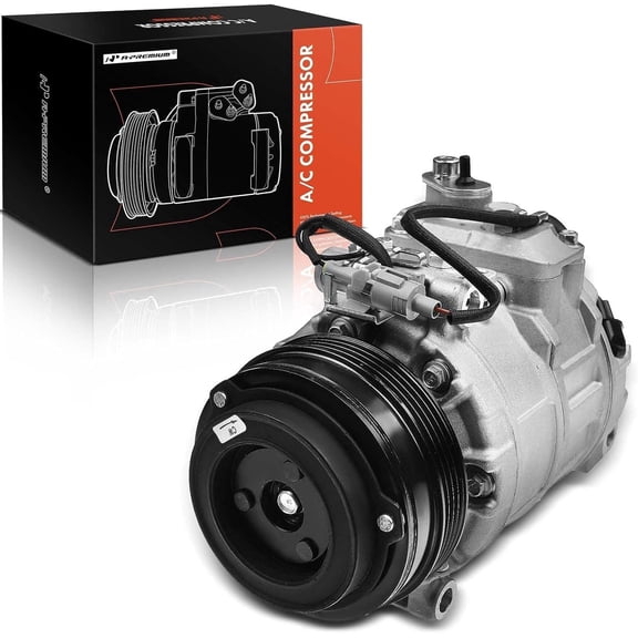 A-Premium AC Compressor with Clutch Compatible with BMW 550i 650i xDrive Gran Coupe 750Li xDrive 760Li Alpina B7L xDrive M5 M6 Gran Coupe X5 2011-2018 X6