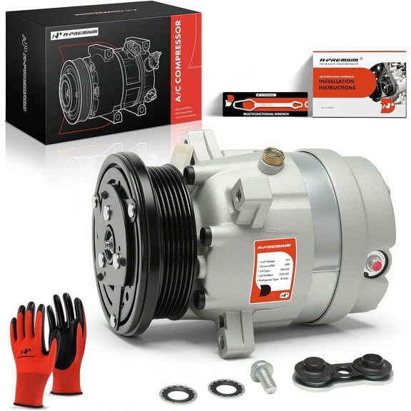 A-Premium AC Compressor with Clutch Compatible with Buick Century 1994-1996 Regal Pontiac Grand Prix Chevrolet Monte Carlo Lumina S10 GMC Sonoma Hombre Cutlass Cruiser