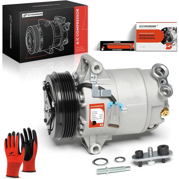 A-Premium AC Compressor with Clutch Compatible with Chevrolet Cavalier Cobalt HHR Pontiac G5 Pursuit Sunfire Saturn Ion Fits select: 2007 CHEVROLET COBALT LS, 2006 SATURN ION LEVEL 2