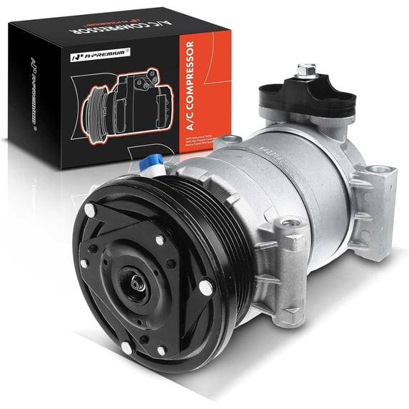 A-Premium AC Compressor with Clutch Compatible with Chevrolet Express S10 C4500 C5500 Kodiak GMC Jimmy Savana Sonoma Hummer H1 Isuzu Hombre Bravada Fits select: 1999-2005 CHEVROLET BLAZER