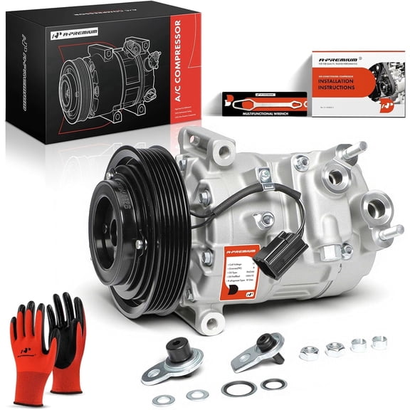 A-Premium Air Conditioner AC Compressor with Clutch Compatible with Buick Lucerne 3.8L 2006-2008