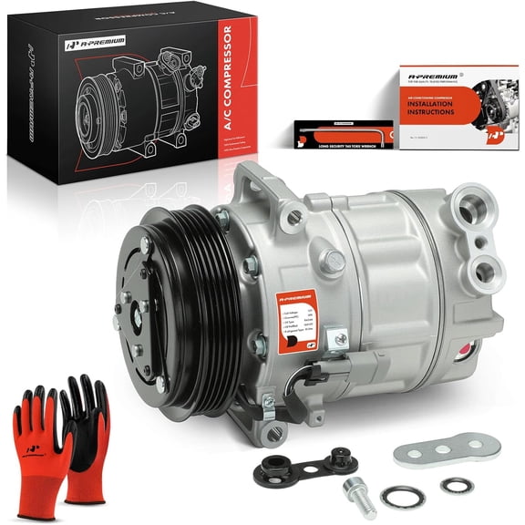 A-Premium AC Compressor with Clutch Compatible with Chevrolet HHR 2006-2011 Cobalt 2007-2010 Pontiac G5 Saturn Ion L4 2.0L 2.2L 2.4L