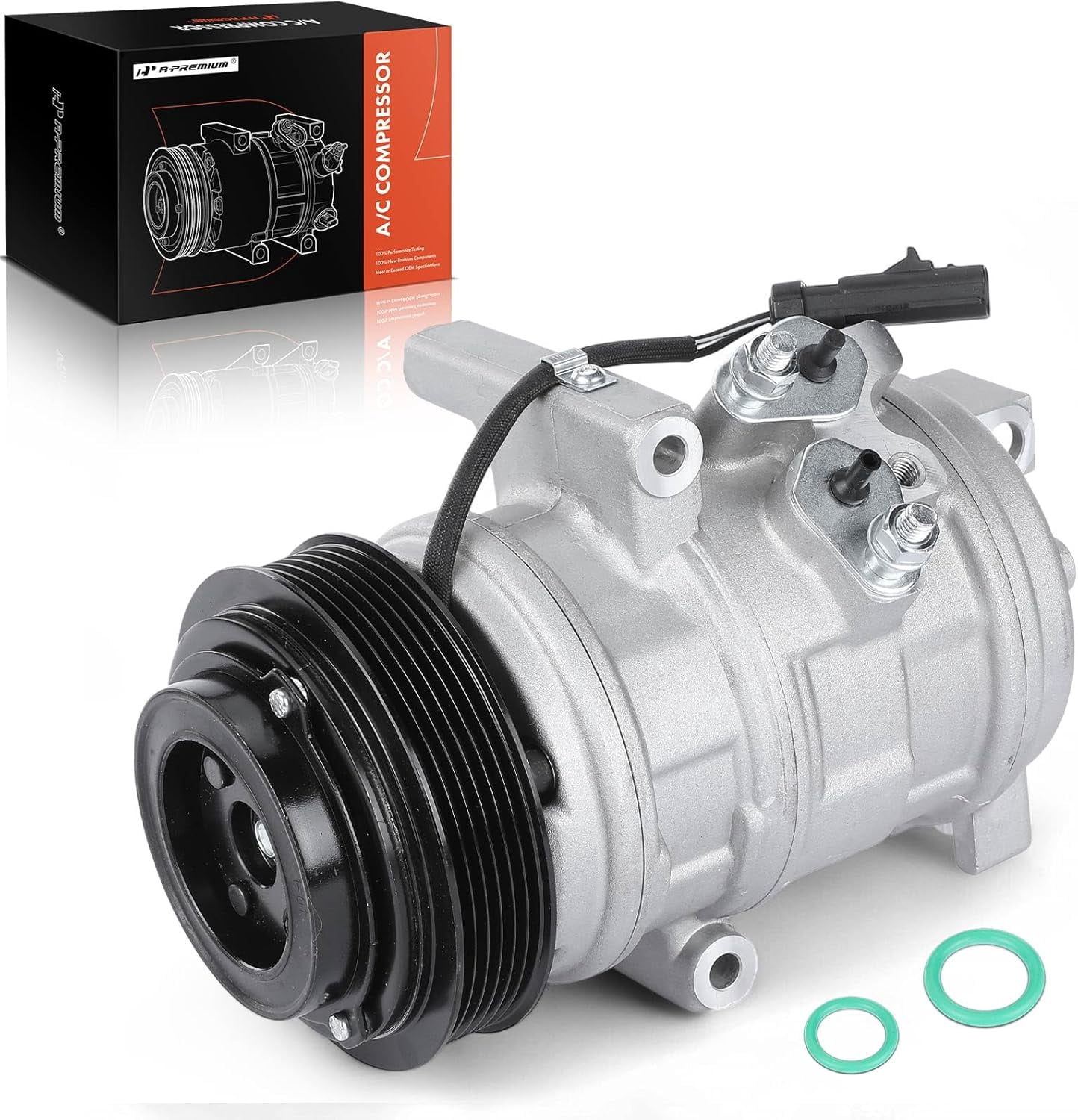 A-Premium AC Compressor with Clutch Compatible with Chrysler 300 Dodge Magnum 2005 V6 2.7L