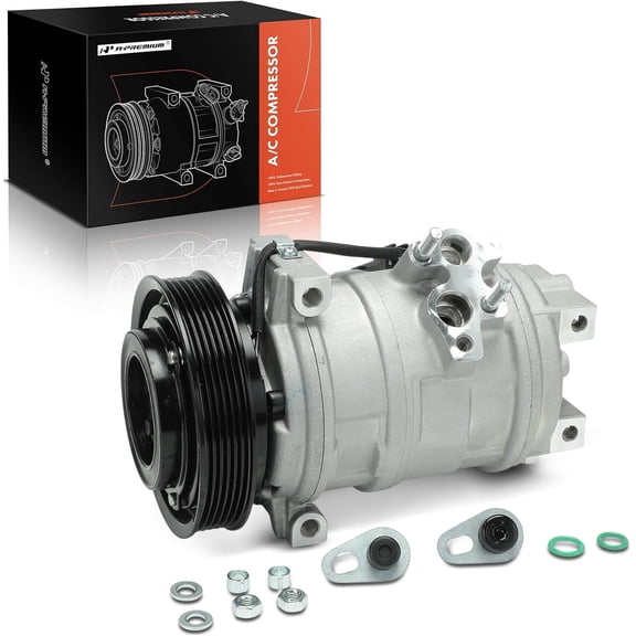 A-Premium AC Compressor with Clutch Compatible with Chrysler Pacifica Base 2004-2006 Limited Touring 2005-2006 V6 3.5L