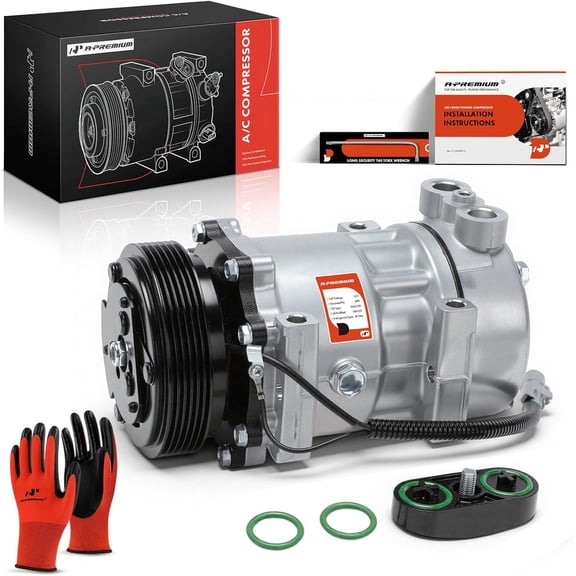 A-Premium AC Compressor with Clutch Compatible with Dodge Dakota 1996-2002 Jeep Cherokee 1997-2001 TJ Wrangler 1997-1999