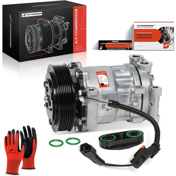 A-Premium AC Compressor with Clutch Compatible with Dodge Dakota Ramcharger 1994-2001 Durango Ram 1500 2500 3500 Ram 4000