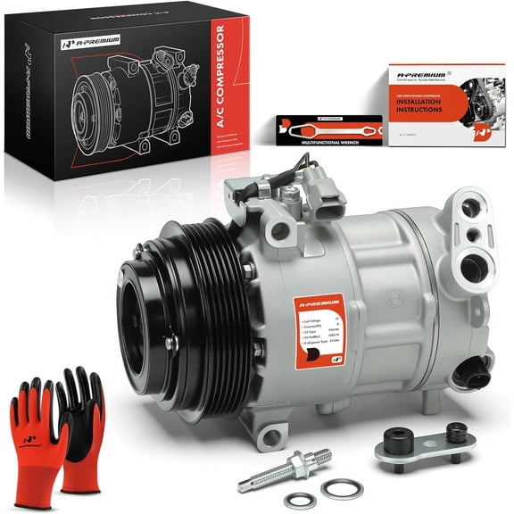A-Premium AC Compressor with Clutch Compatible with Dodge Dart 2013-2016 L4 1.4L 2.0L 2.4L