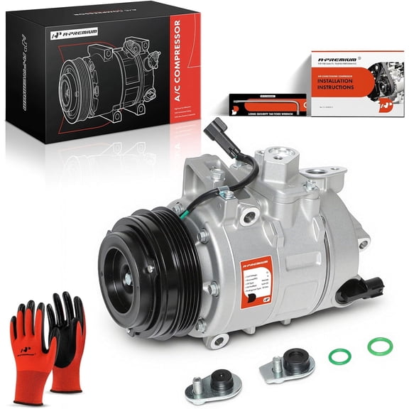 A-Premium AC Compressor with Clutch Compatible with Ford Edge 2016-2018 Fusion 2013-2020 Lincoln MKZ 2013-2018