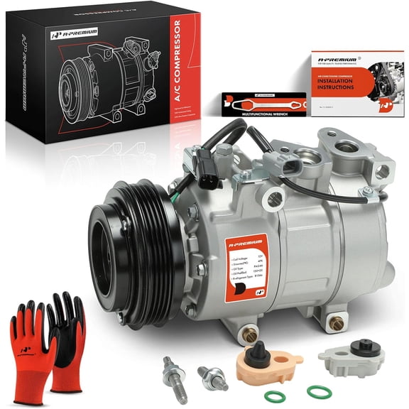 A-Premium AC Compressor with Clutch Compatible with Ford Focus 2015-2018 L4 2.0L