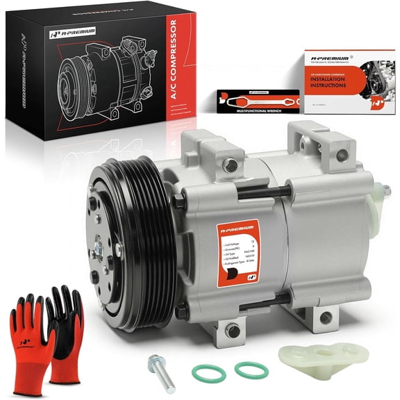 A-Premium AC Compressor with Clutch Compatible with Ford Ranger 2001-2011 Mazda B2300 2001-2009 L4 2.3L