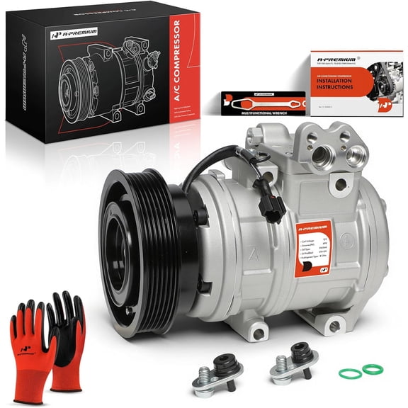 A-Premium AC Compressor with Clutch Compatible with Hyundai Tucson Kia Sportage 2005-2009