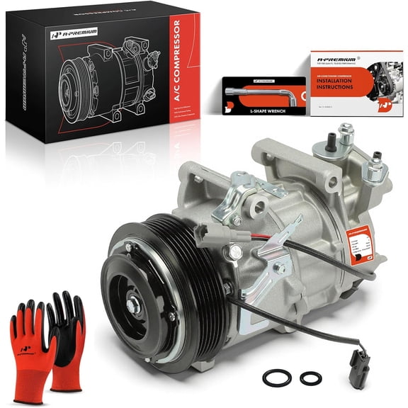 A-Premium AC Compressor with Clutch Compatible with Infiniti QX60 2014-2017 Nissan Altima 2013-2018 Pathfinder Rogue Rogue Select L4 2.5L