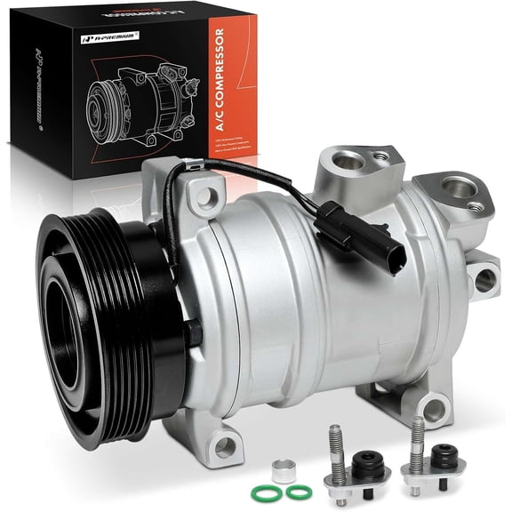 A-Premium AC Compressor with Clutch Compatible with Jeep Commander 2006-2009 V8 5.7L Sport Utility