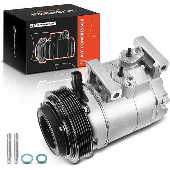 A-Premium AC Compressor with Clutch Compatible with Jeep Wrangler 2012-2017 Wrangler JK 2018 Ram 1500 2013 V6 3.6L