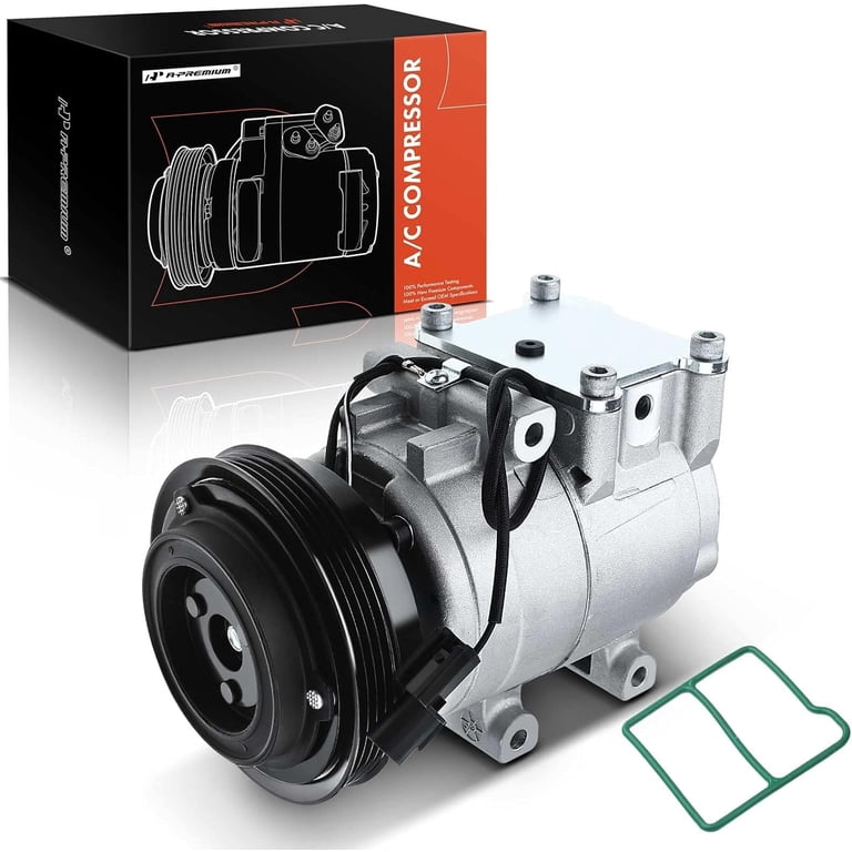 A-Premium Air Conditioner AC Compressor with Clutch Compatible with Kia Soul 2010-2011 L4 1.6L A-Premium Air Conditioner AC Compressor with Clutch Compatible with Kia Soul 2010-2011 L4 1.6L