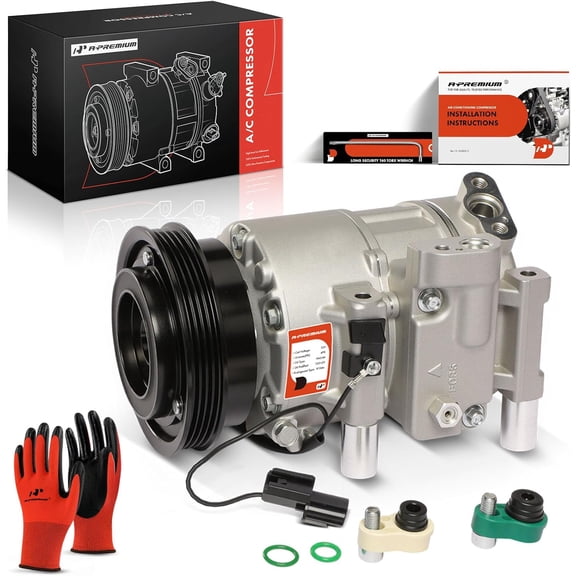 A-Premium A/C Compressor with Clutch Compatible with Kia Spectra 2.0L 2007-2009, Spectra5 2.0L 2007-2009