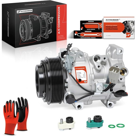 A-Premium AC Compressor with Clutch Compatible with Lexus GS300 2006 GS350 2007-2011 IS250 IS350 2006-2013 V6 3.0L 3.5L