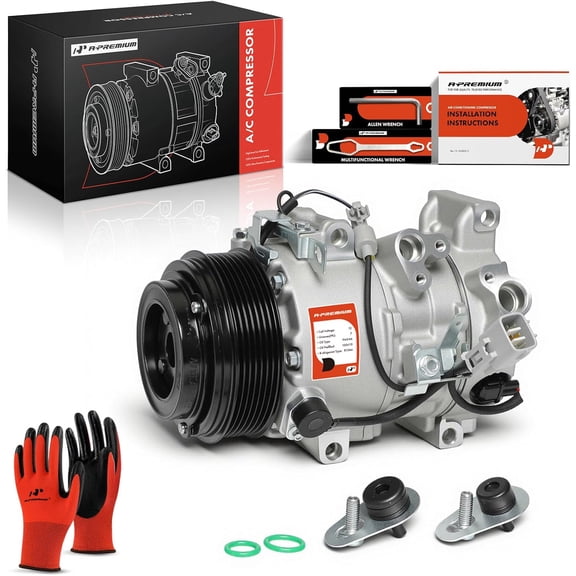 A-Premium A/C Compressor with Clutch Compatible with Lexus RX350 3.5L 2007-2009 Sport Utility
