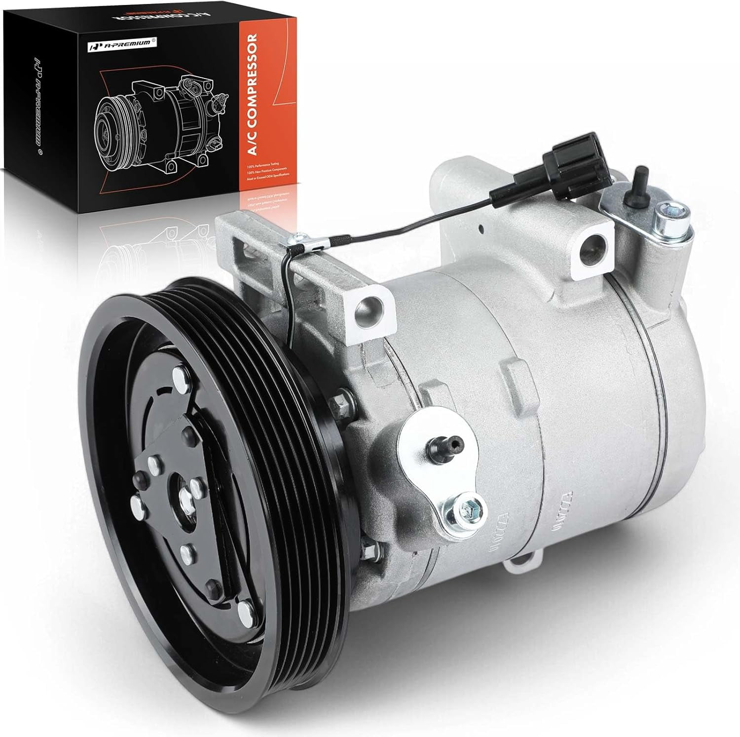 A-Premium AC Compressor with Clutch Compatible with Nissan Frontier 2001-2004 Xterra 2002-2004 V6 3.3L