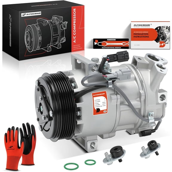 A-Premium AC Compressor with Clutch Compatible with Nissan Sentra 2013-2019 L4 1.8L Sedan