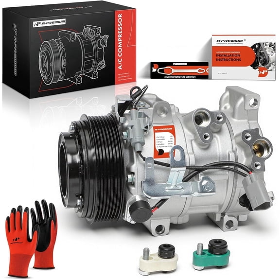 A-Premium AC Compressor with Clutch Compatible with Toyota Avalon 2005-2006 V6 3.5L Sedan