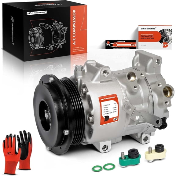 A-Premium Air Conditioner AC Compressor with Clutch Compatible with Toyota Camry 2.4L 2009, Camry 2.5L 2010-2011