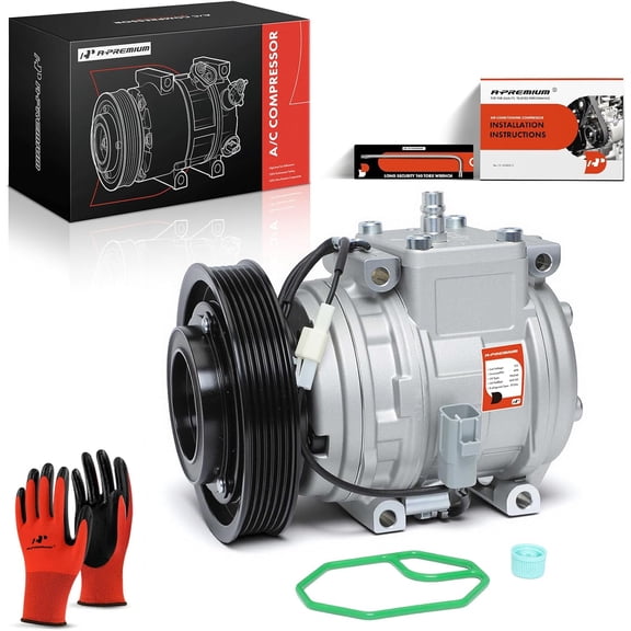 A-Premium A/C Compressor with Clutch Compatible with Toyota Corolla 1.8L 1998-2002