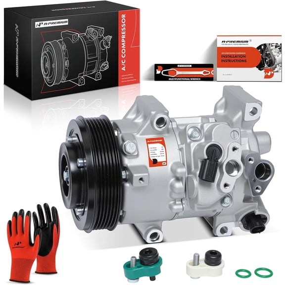 A-Premium AC Compressor with Clutch Compatible with Toyota Corolla 2011-2013 Matrix 2013 L4 1.8L