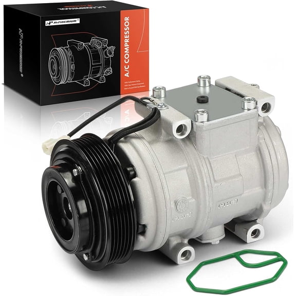 A-Premium AC Compressor with Clutch Compatible with Toyota Sienna 1998-2003 V6 3.0L Mini Passenger Van