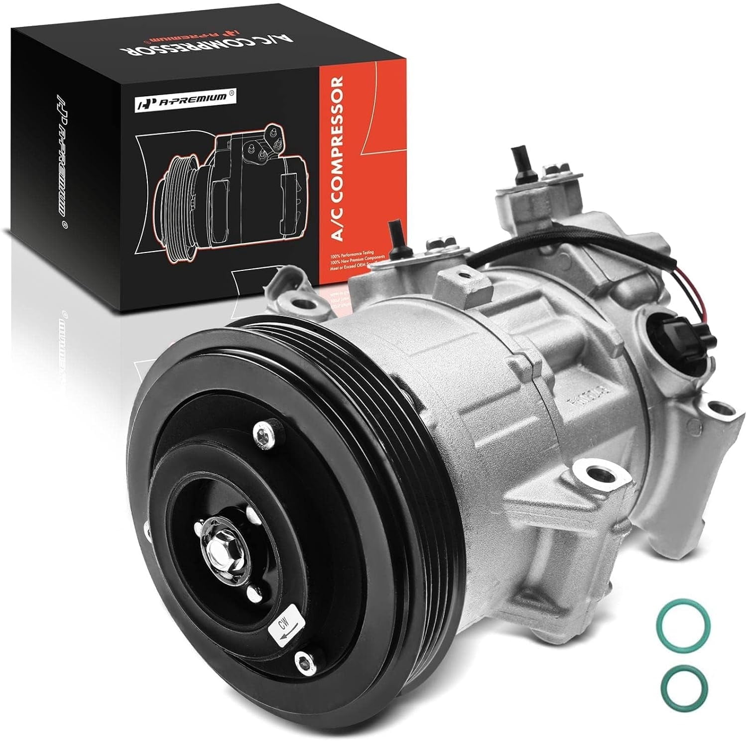 A-Premium AC Compressor with Clutch Compatible with Toyota Yaris 2007-2012 L4 1.5L