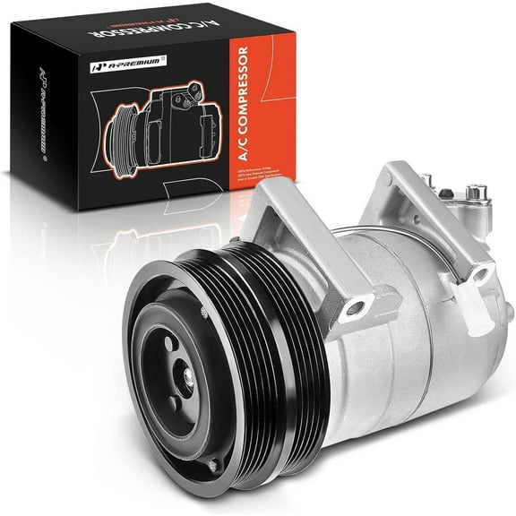 A-Premium AC Compressor with Clutch Compatible with Volvo C30 2008-2013 C70 2004 2006-2013 S40 V50 2005-2011