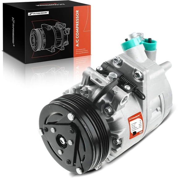 A-Premium Air Conditioner AC Compressor with Clutch Compatible with BMW E53 Series X5 4.4L 4.8L 2004-2006