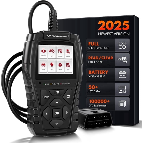 A-Premium AD200 Professional OBD2 Scanner Car Diagnostic Tool, OBDII EOBD Code Reader, Enhanced Check Car Engine Light Diagnostic Scan Tool, Upgraded Fault Code Scanner for All Vehicles from 1996