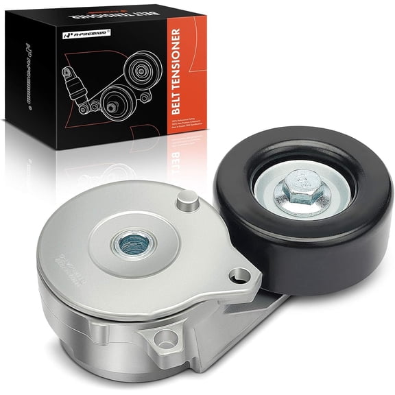 A-Premium Belt Tensioner Assembly with Pulley Compatible with Nissan Sentra 2013-2019, Juke 2011-2017, Rogue Sport 2017-2019, Replace# 119551KC0A