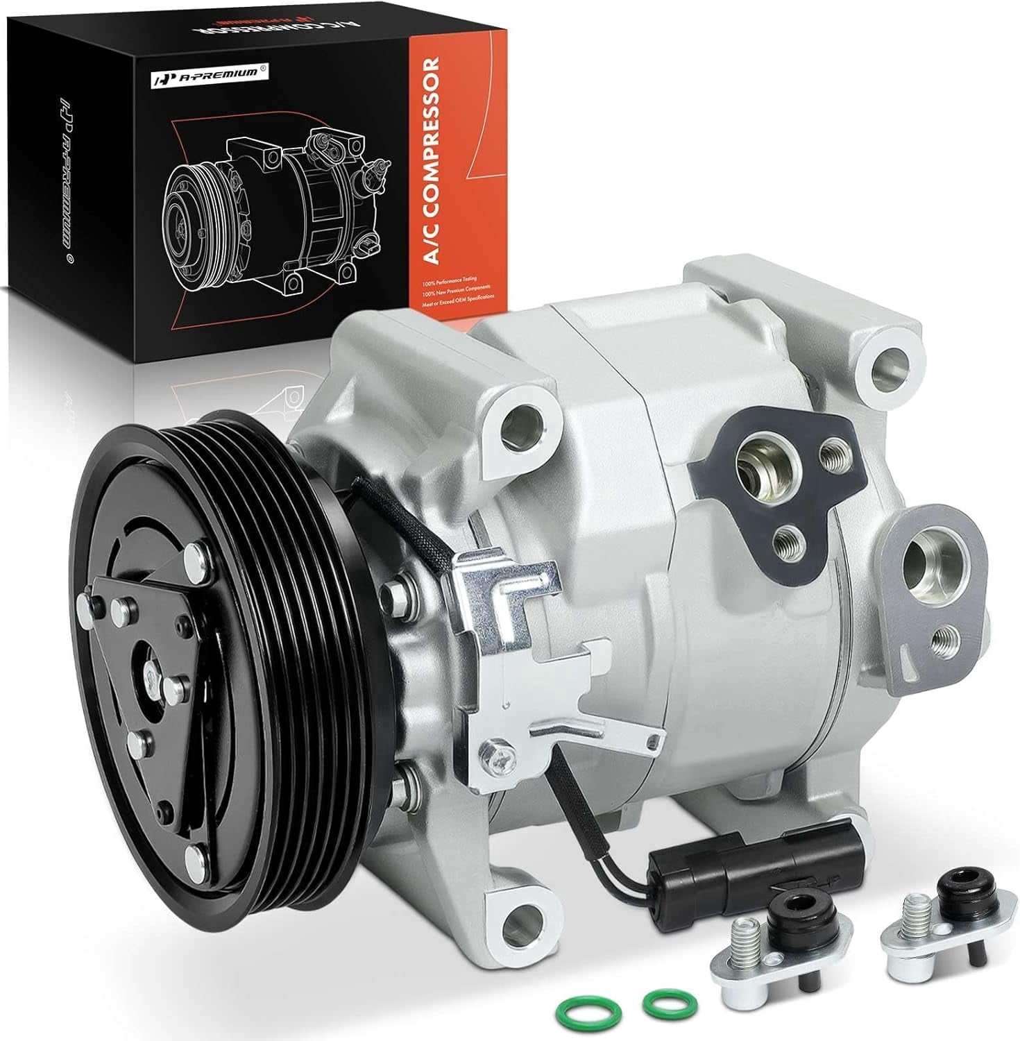 A-Premium Air Conditioner AC Compressor with Clutch Compatible with Dodge Grand Caravan 2011-2020, Journey 2011-2019, Avenger 2011-2014 & Chrysler Town & Country 2011-2016, 200 2011-2014 & Ram C/V