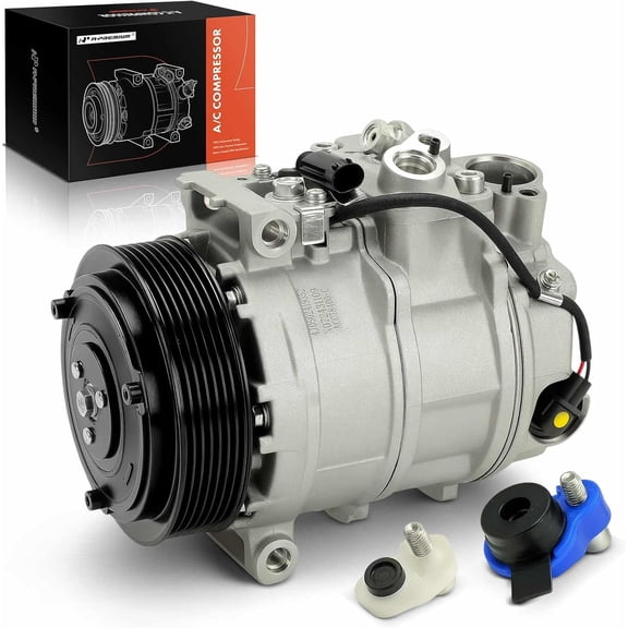 A-Premium Air Conditioner AC Compressor with Clutch Compatible with Mercedes-Benz C230 2003-2005 & Porsche Boxster 2009-2012, Cayenne 2004-2006 2009-2012