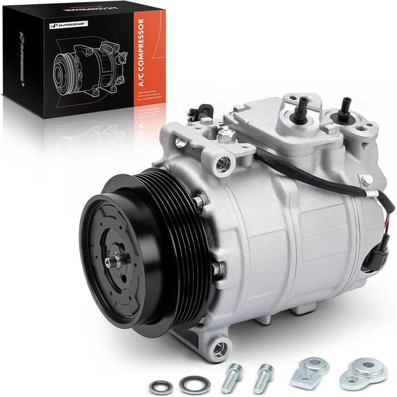 A-Premium Air Conditioner AC Compressor with Clutch Compatible with Mercedes-Benz S450 2018-2020, S550 2016-2017, S560e 2019-2020, S63 AMG 2016-2017, Maybach S550 2017