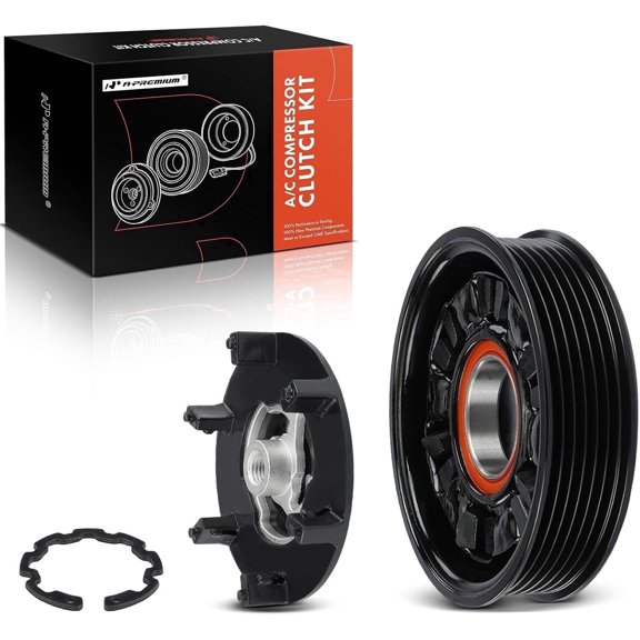 A-Premium Air Conditioner AC Compressor Clutch Kit Compatible with BMW 325i, 325xi, 328i, 328i xDrive, 328xi, 330Ci, 330i, 330xi, 525i, 525xi, 528i, 528i xDrive, 528xi, 530i, 530xi, 128i, M3, M5, Z4