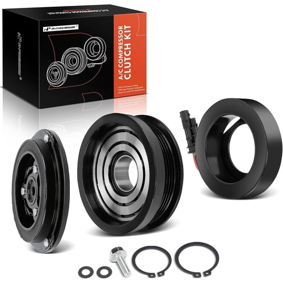 A-Premium Air Conditioner AC Compressor Clutch Kit Compatible with Chevrolet Equinox 2018-2020 2.0L & GMC Terrain 2018-2020 2.0L & Buick Envision 2016-2020, CVC Style Compressor