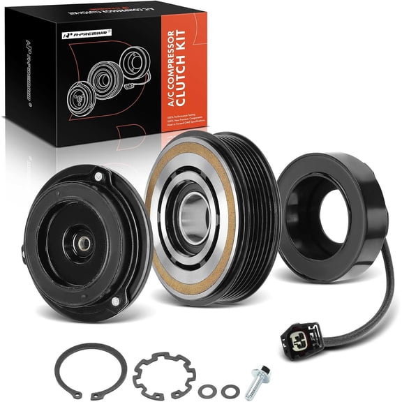 A-Premium Air Conditioner AC Compressor Clutch Kit Compatible with Chevrolet Traverse 2009-2012 3.6L & GMC Acadia 2007-2012 3.6L & Buick Enclave 2008-2012 3.6L & Saturn Outlook 2007-2010 3.6L