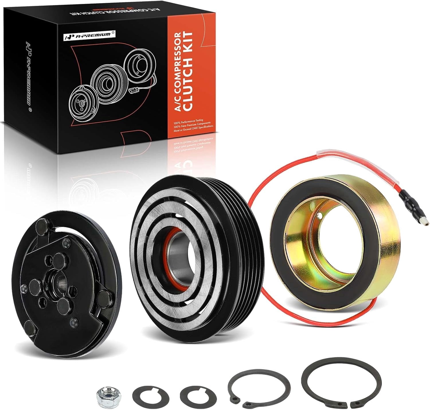 A-Premium Air Conditioner AC Compressor Clutch Kit Compatible with ...