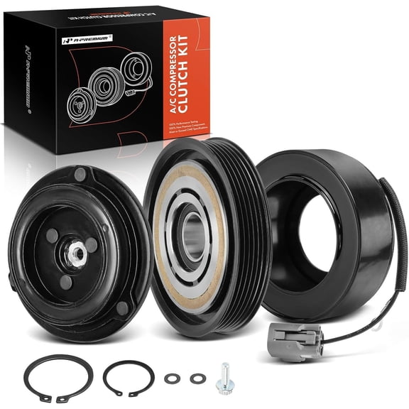 A-Premium Air Conditioner AC Compressor Clutch Kit Compatible with Mazda 3 2010-2013 2.3L 2.5L, 5 2012-2015 2.5L, 3 Sport 2010-2013 2.5L, fits HS18 Style Compressor, with 138mm Pulley